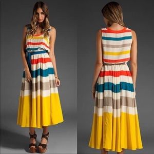 Marc Jacobs | Simone Silk Striped Dress | M